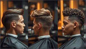 high taper fade with different hair textures high taper fade with different hair textures