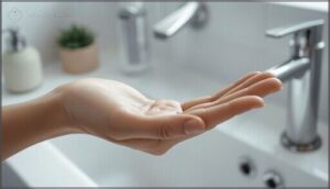 holding skin taut for smooth shaving holding skin taut for smooth shaving