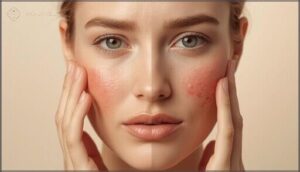 increased redness or irritation increased redness or irritation