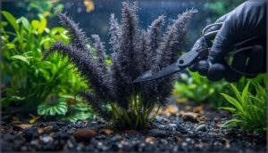 manual trimming of affected plants manual trimming of affected plants