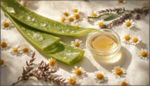 natural remedies (aloe vera, chamomile rinses) natural remedies (aloe vera, chamomile rinses)