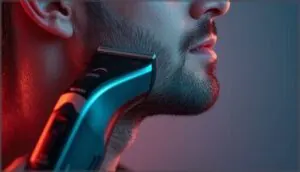 outlining the v shape along the chin and jaw outlining the v shape along the chin and jaw