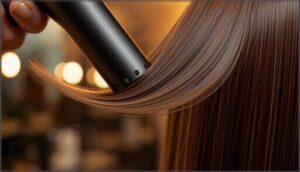 point dryer nozzle downward to smooth cuticles point dryer nozzle downward to smooth cuticles