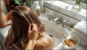 preparing hair for henna application preparing hair for henna application