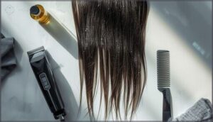 prepping hair before cutting prepping hair before cutting