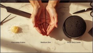 product amount based on hair density product amount based on hair density