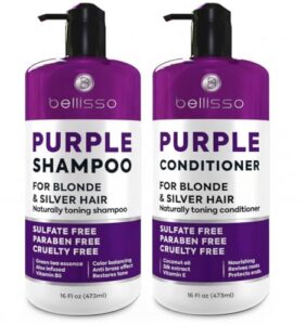 Purple Shampoo and Conditioner Set B09G9HQ86T