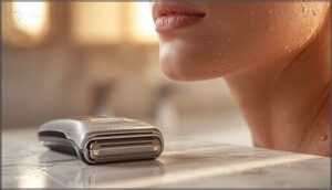 reduced risk of cuts and nicks reduced risk of cuts and nicks