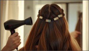 sectioning hair for efficient drying sectioning hair for efficient drying