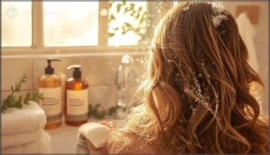 shampoo and condition normally shampoo and condition normally