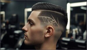 taper fade with designs taper fade with designs