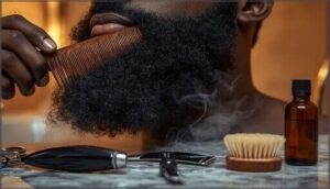 trimming and detangling coarse beard hair trimming and detangling coarse beard hair