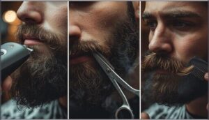 trimming for full beards, goatees, and mustaches trimming for full beards, goatees, and mustaches
