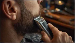 trimming the sides and cheeks trimming the sides and cheeks