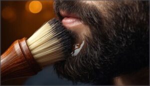 using a brush to distribute evenly using a brush to distribute evenly