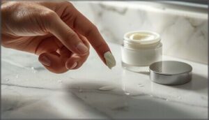 using the right amount of product using the right amount of product