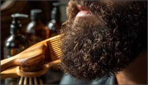 using wide-tooth combs and brushes using wide-tooth combs and brushes