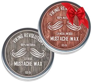 Viking Revolution Mustache Wax 2 B07MGMGH9D