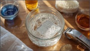 washing, soaking, and sanitizing blades washing, soaking, and sanitizing blades