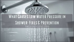 what causes low water pressure in shower
