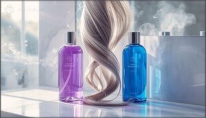 when to use blue vs. purple shampoo when to use blue vs. purple shampoo