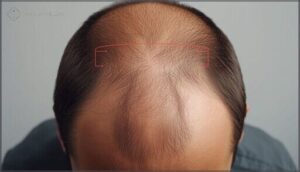 widening part or m-shaped hairline widening part or m-shaped hairline