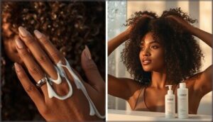 apply leave-in conditioner and curl cream apply leave-in conditioner and curl cream