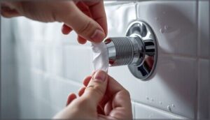 applying teflon tape for a watertight seal applying teflon tape for a watertight seal