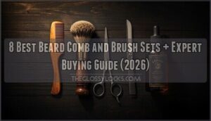 beard comb and brush set