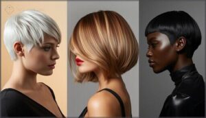 classic blonde, brunette, and black tones classic blonde, brunette, and black tones