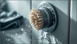 cleaning the shower arm threads cleaning the shower arm threads