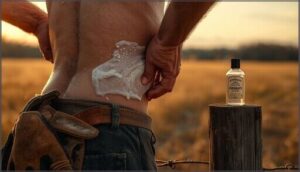 covering often-missed areas (neck, ears) covering often-missed areas (neck, ears)