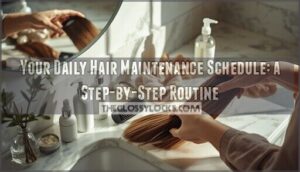 daily hair maintenance schedule