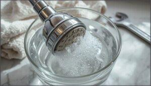 deep cleaning: removing and soaking shower head deep cleaning: removing and soaking shower head