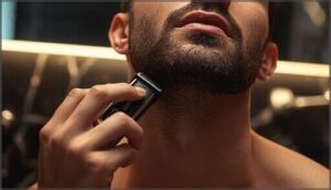 defining the neckline and cheek line defining the neckline and cheek line