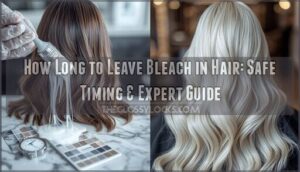 how long to leave bleach in hair how long to leave bleach in hair