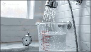 how to measure your shower head flow rate how to measure your shower head flow rate