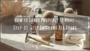 how to shave properly at home