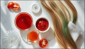 ketchup, tomato paste, or tomato juice masks ketchup, tomato paste, or tomato juice masks