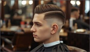 low fade with side part low fade with side part