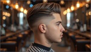low fade with side part low fade with side part