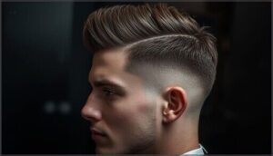 low fade with textured top low fade with textured top