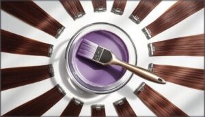 mixing and applying dye evenly mixing and applying dye evenly