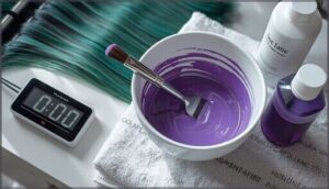 mixing and timing the dye mixing and timing the dye