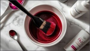 mixing red dye and developer properly mixing red dye and developer properly