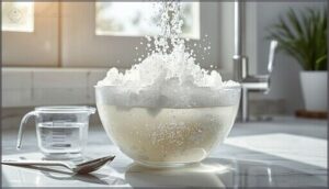 mixing vinegar and baking soda solution mixing vinegar and baking soda solution
