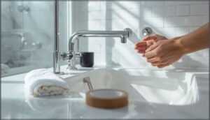 preparing for a wrench-free shower head install preparing for a wrench-free shower head install