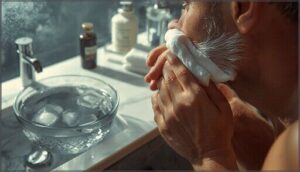 preparing skin before applying aftershave preparing skin before applying aftershave