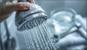 preparing the shower head for cleaning preparing the shower head for cleaning