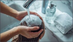 prepping and cleaning the scalp prepping and cleaning the scalp